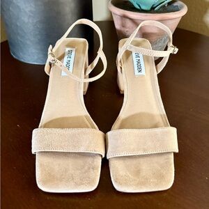 Steve Madden Beige Strap Sandals